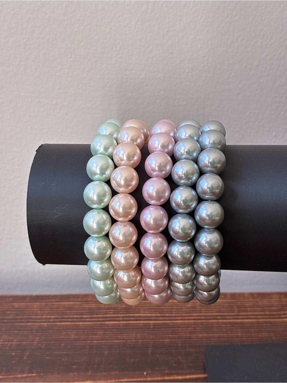 Kenneth Jay Lane Pearl Stretch Bracelets, Set of 5